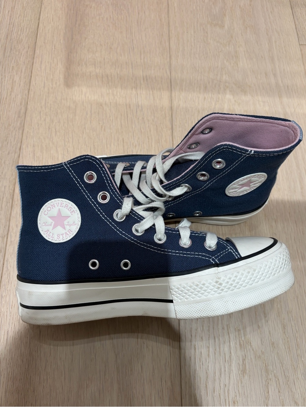 Converse Pink High-Top Canvas Sneaker